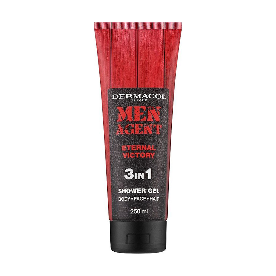 Чоловічий гель для душу Dermacol Men Agent Eternal Victory 3 in 1 Shower Gel, 250 мл